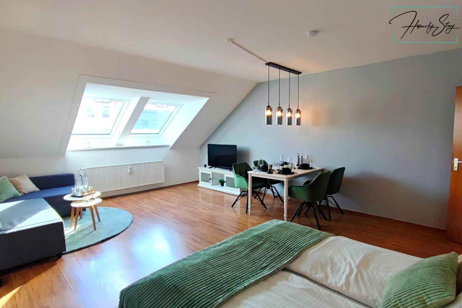 מינכן Homely Stay Serenity Greens - Stylisch Studio-Apartment With Kitchen - 10 Min To Central Station, Pet Friendly מראה חיצוני תמונה
