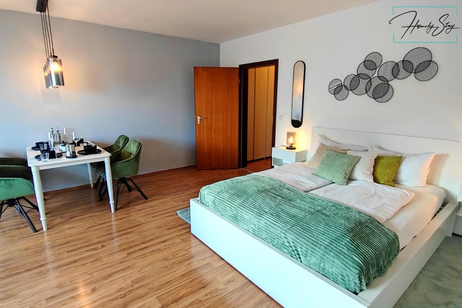 מינכן Homely Stay Serenity Greens - Stylisch Studio-Apartment With Kitchen - 10 Min To Central Station, Pet Friendly מראה חיצוני תמונה