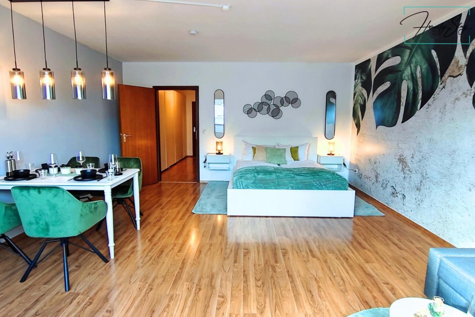 מינכן Homely Stay Serenity Greens - Stylisch Studio-Apartment With Kitchen - 10 Min To Central Station, Pet Friendly מראה חיצוני תמונה