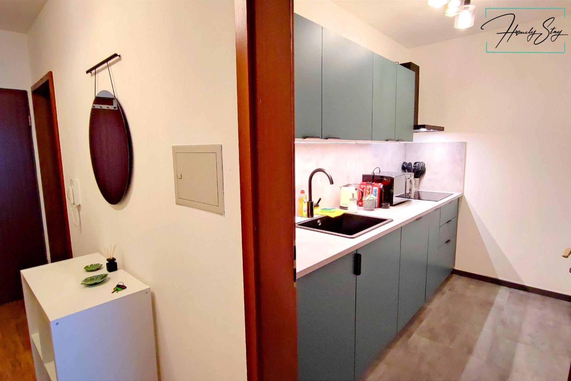 מינכן Homely Stay Serenity Greens - Stylisch Studio-Apartment With Kitchen - 10 Min To Central Station, Pet Friendly מראה חיצוני תמונה