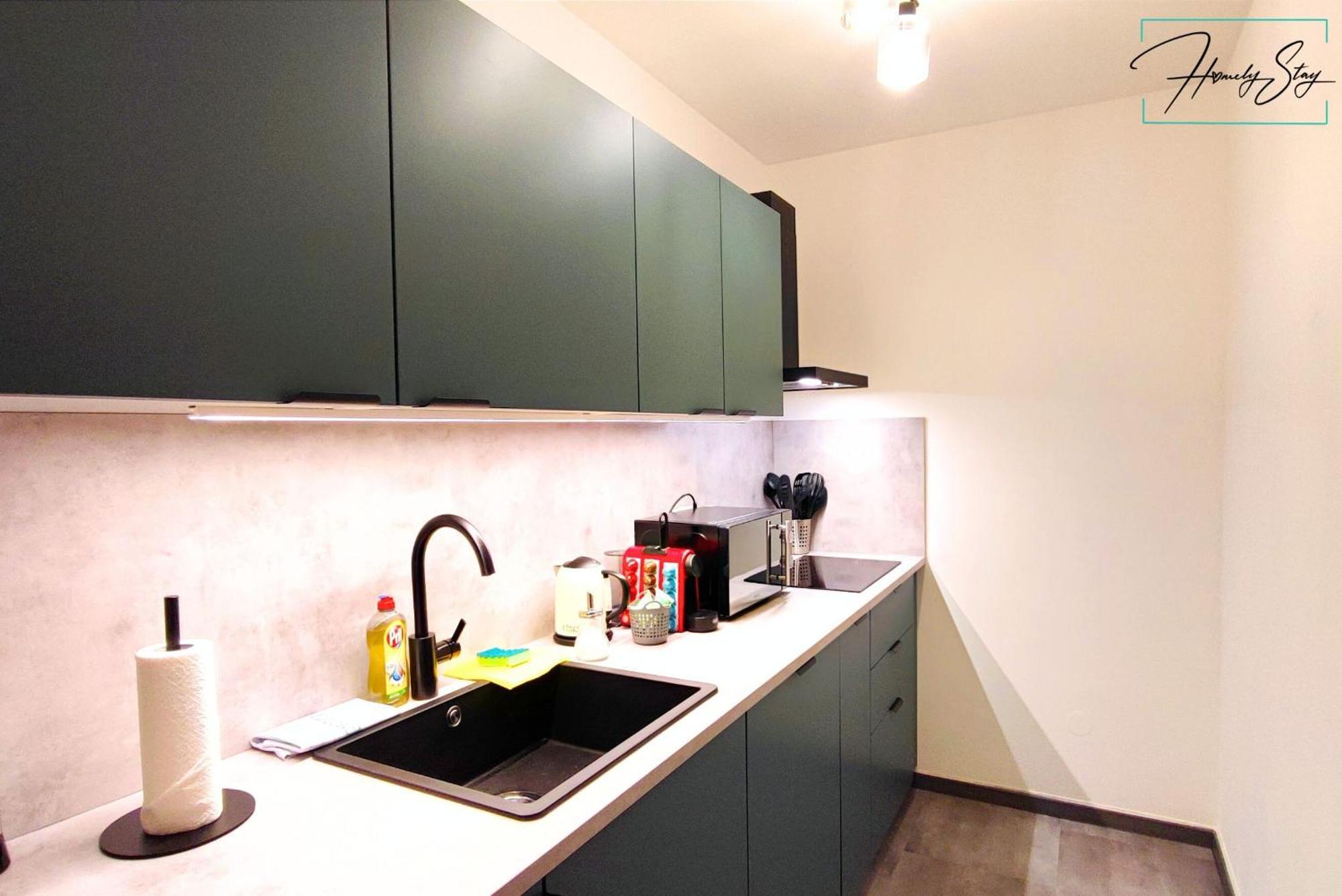 מינכן Homely Stay Serenity Greens - Stylisch Studio-Apartment With Kitchen - 10 Min To Central Station, Pet Friendly מראה חיצוני תמונה
